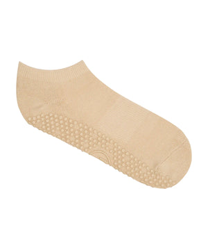 CLASSIC LOW RISE GRIP SOCKS ALMOND