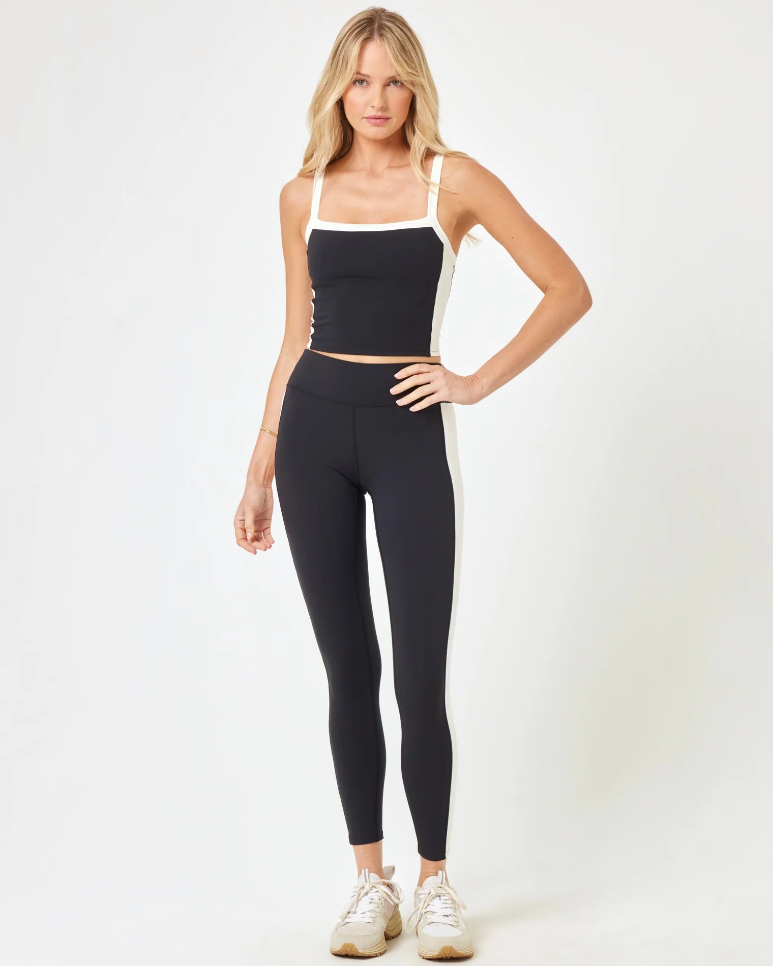 SIDELINE LEGGING BLACK/CREME