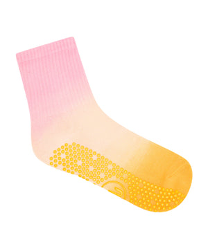 CREW NON SLIP GRIP SOCKS MIMOSA SORBET OMBRÉ