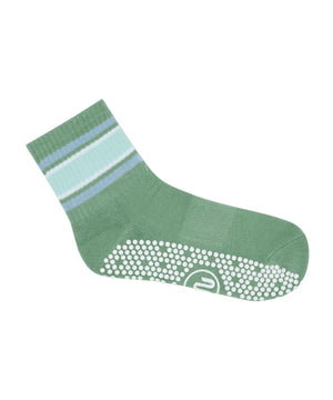 CREW NON SLIP GRIP SOCKS GARDEN STRIPES