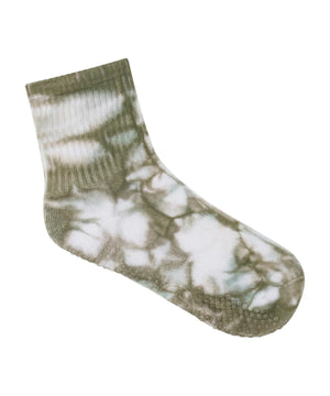 CREW NON SLIP GRIP SOCKS BLUE GUM TIE DYE