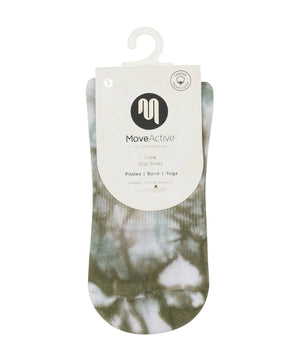 CREW NON SLIP GRIP SOCKS BLUE GUM TIE DYE