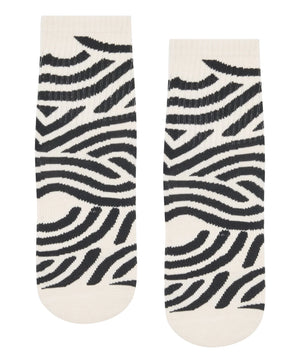 CREW NON SLIP GRIP SOCKS - MONOCHROME SWIRL