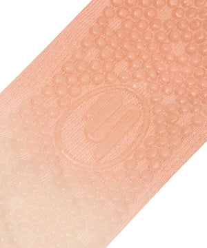 SLIDE ON NON SLIP GRIP SOCKS- FADE CORAL