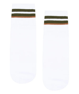 MEN’S CREW NON SLIP GRIP SOCKS EARTH IVORY