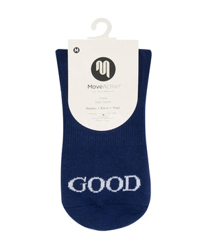 CREW NON SLIP GRIP SOCKS - GOOD DAY NAVY