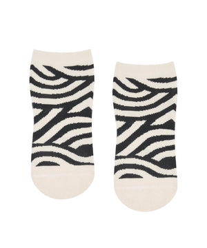 CLASSIC LOW RISE GRIP SOCKS - MONOCHROME SWIRL