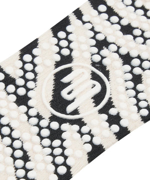 CLASSIC LOW RISE GRIP SOCKS - MONOCHROME SWIRL