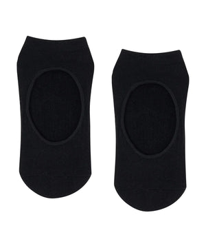 Slide On Non Slip Grip Socks - Classic Black