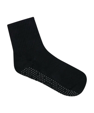 CREW NON SLIP GRIP SOCKS IN BLACK