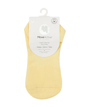 CLASSIC LOW RISE GRIP SOCKS IN LIMONCELLO