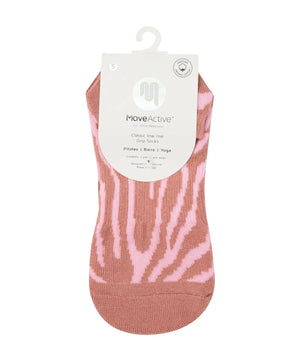 CLASSIC LOW RISE GRIP SOCKS IN GRAPEFRUIT CORAL