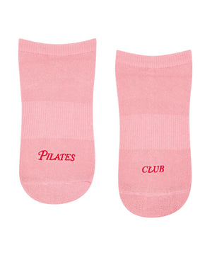 CLASSIC LOW RISE GRIP SOCKS PILATES CLUB ROSE