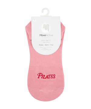 CLASSIC LOW RISE GRIP SOCKS PILATES CLUB ROSE