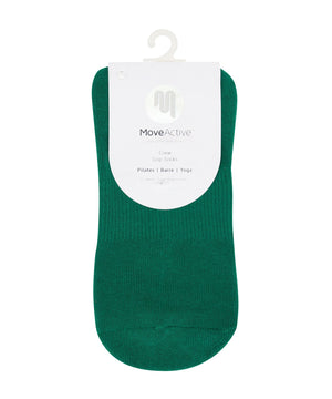 CREW NON SLIP GRIP SOCKS PILATES CLUB EMERALD