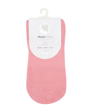 CREW NON SLIP GRIP SOCKS PILATES CLIB PINK