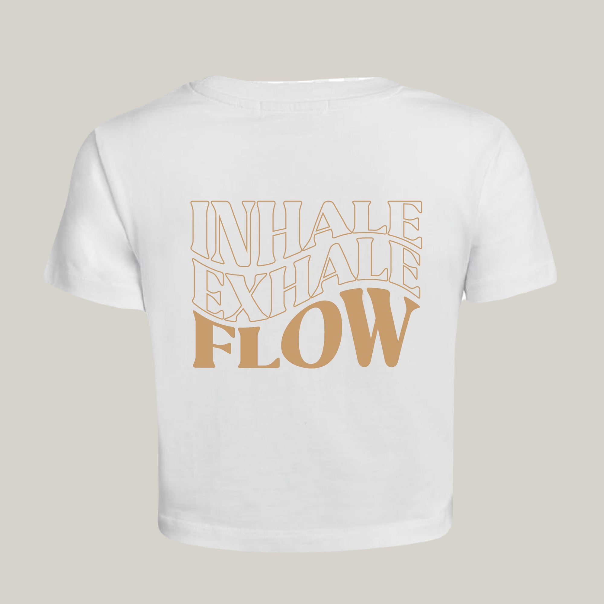 Inhale, Exhale, Flow Cropped Tee